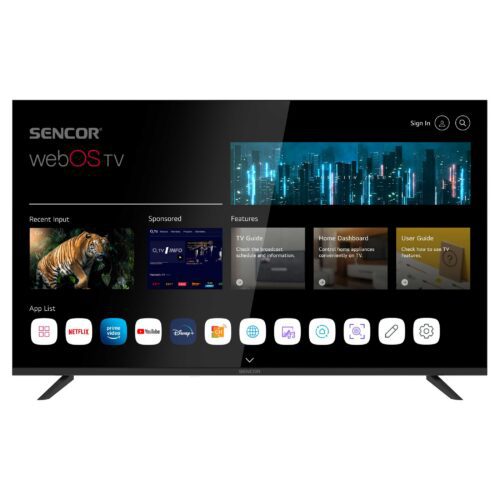 Sencor SLE 43US804B 43" UHD SMART TELEVIZE webOS SMART TV Wi-Fi a Bluetooth .