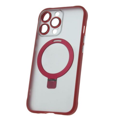 Silikonové TPU pouzdro Mag Ring pro iPhone 14 Pro červené - Obrázek 8