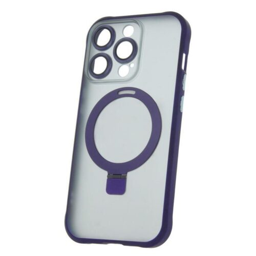 Silikonové TPU pouzdro Mag Ring pro iPhone 14 Pro fialové - Obrázek 6