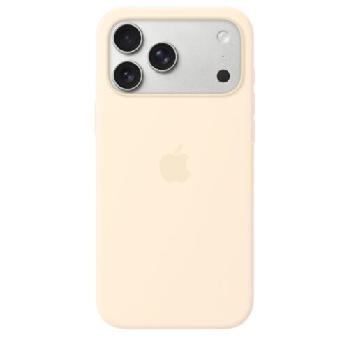 Silikonový kryt s MagSafe na iPhone 17 Pro Max – vanilkový
