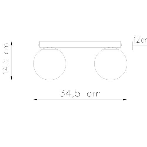 Stropní svítidlo SOLLUX YOLI 2 černé G9 2x12W bez žárovky SL.1152 - Obrázek 2