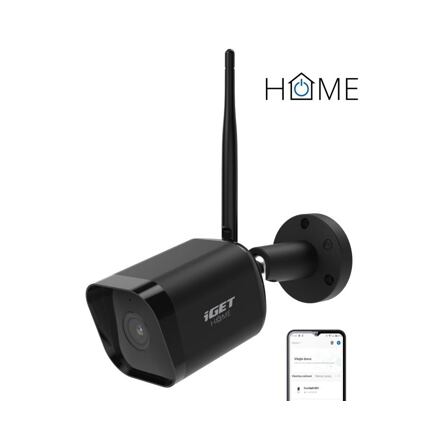iGET HOME Camera CS6 Black - WiFi IP FullHD 1080p kamera