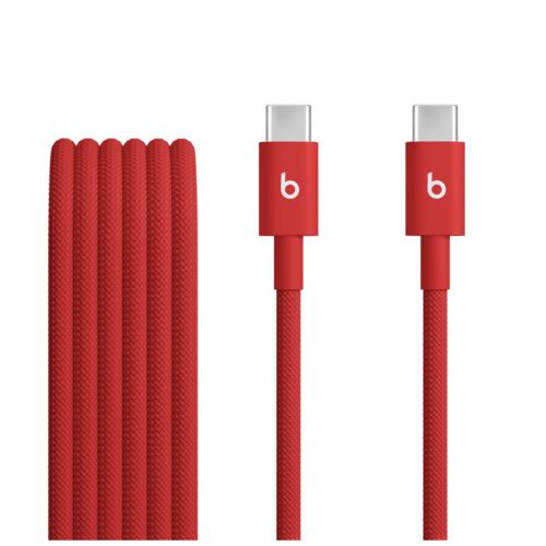 Apple Beats USB-C / USB-C Woven Cable (1.5m)- Rapid Red MDGF4EE/A