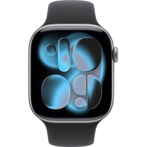 Apple Watch Series 11 42mm GPS (Stav A) Vesmírně šedý hliník s temně modrým sportovním řemínkem MNK43CS/A - Obrázek 2