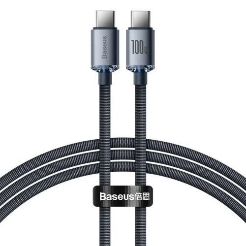 Baseus CAJY000601 Crystal Shine Series Datový Kabel USB-C - USB-C 100W 1