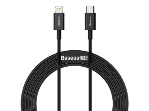 Baseus CATLYS-C01 Superior Fast Charging Datový Kabel USB-C to Lightning 20W 2m Black CATLYS-C01 - Obrázek 2