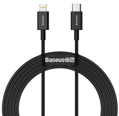 Baseus CATLYS-C01 Superior Fast Charging Datový Kabel USB-C to Lightning 20W 2m Black CATLYS-C01