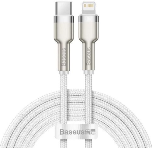 Baseus Cafule Metal Series Datový Kabel USB-C - Lightning 20W 2m White CATLJK-B02 - Obrázek 6