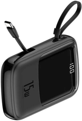 Baseus PPQD-A01 Qpow Digital Display Powerbank 10 000 mAh 15W Black - Obrázek 22