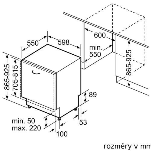 Bosch SBH4HVX14E vestavná myčka nádobí Serie 4 - Obrázek 2