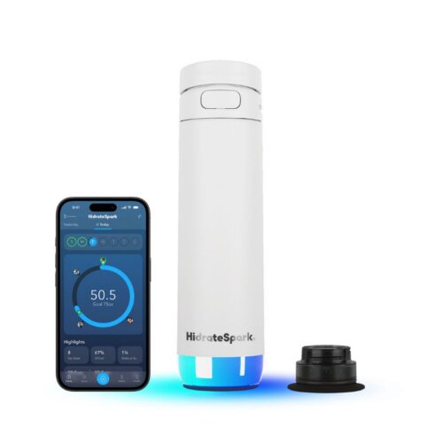 Chytrá lahev s brčkem HidrateSpark PRO 2 621 ml - bílá - Obrázek 2