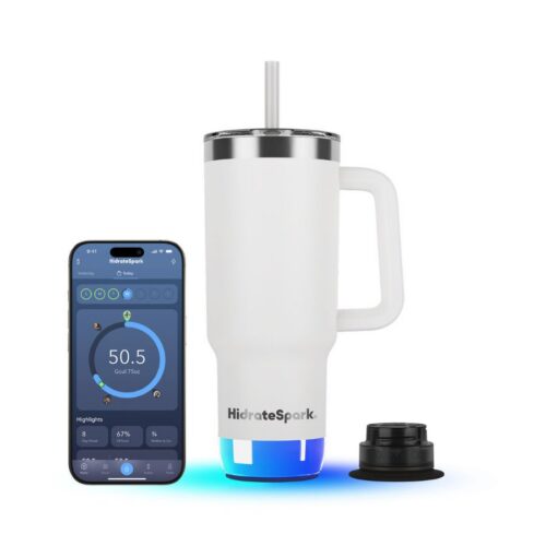 Chytrý termohrnek HidrateSpark PRO 2 Tumbler 887 ml - bílý - Obrázek 2