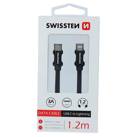 DATOVÝ KABEL SWISSTEN TEXTILE USB-C / LIGHTNING 1