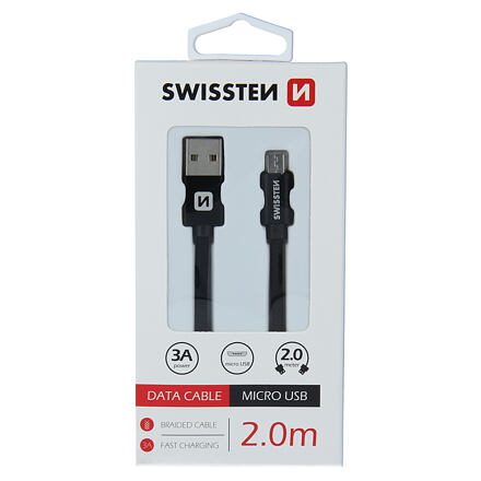 DATOVÝ KABEL SWISSTEN TEXTILE USB / MICRO USB 2