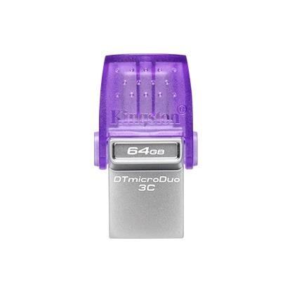 Kingston DataTraveler MicroDuo 3C/64GB/USB 3.2/USB-A + USB-C/Fialová DTDUO3CG3/64GB - Obrázek 12