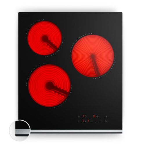 Klarstein Verosteel sklokeramická varná deska | 3 zóny | minimalistická