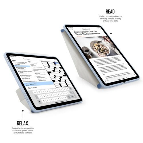 Kryt na iPad Air 13" (24/25/26) Pipetto Origami No1 Original Case - světle modrý - Obrázek 2