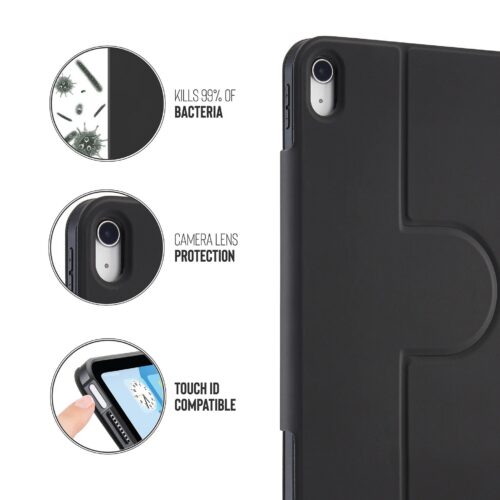 Kryt na iPad Air 13" (24/25/26) Pipetto Origami No5 Rotating Folio Case - černý - Obrázek 2