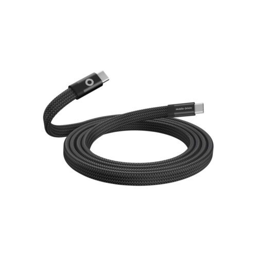 Magnetický 60W nabíjecí kabel Mobile Origin Original Flat Cable USB-C / USB-C 1 m - černý - Obrázek 2