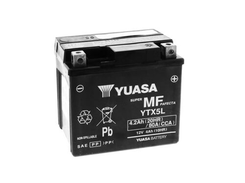 Motobaterie YUASA YTX5L (factory activated)