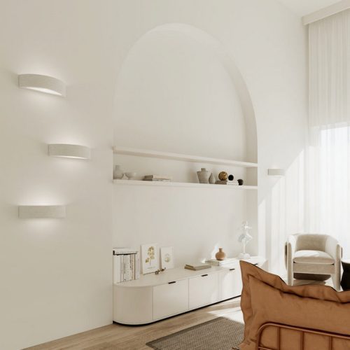 Nástěnné keramické svítidlo SOLLUX Atena E27 1x60W bez zdroje SL.0001 bílá - Obrázek 2