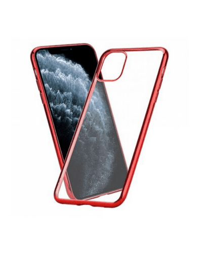 Ochranný transparentní kryt na iPhone 12 Pro Max - RED