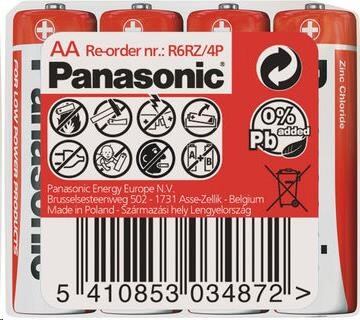 PANASONIC Zinkouhlíkové baterie Red Zinc R6RZ/4P AA 1