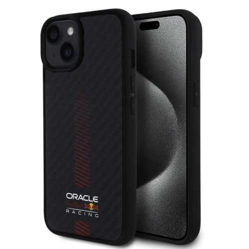 Red Bull Carbon Powerbar MagSafe Zadní Kryt pro iPhone 14 Black RBHMP14S24CFGSMK