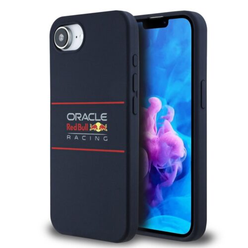 Red Bull Silicone Horizontal Logo MagSafe Zadní Kryt pro iPhone 16e/17e Navy RBHMPSE424SIHSRV