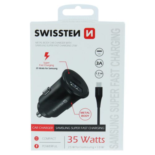 SWISSTEN CL PRO SAMSUNG SUPER FAST CHARGING 25W + KABEL USB-C/USB-C 1