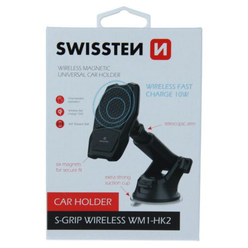 SWISSTEN MAGNETIC CAR HOLDER WITH WIRELESS CHARGER S-GRIP WM1-HK2 65010604 - Obrázek 10
