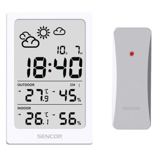 Sencor SWS 2300 W Meteorologická stanice s bezdrátovým snímačem Ikona předpovědi počasí (slunečno