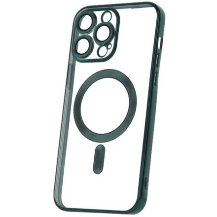 Silikonové TPU pouzdro Mag Color Chrome pro iPhone 15 Pro Max zelené