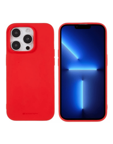 Silikonový kryt na iPhone 14 Pro Max - RED - Obrázek 2