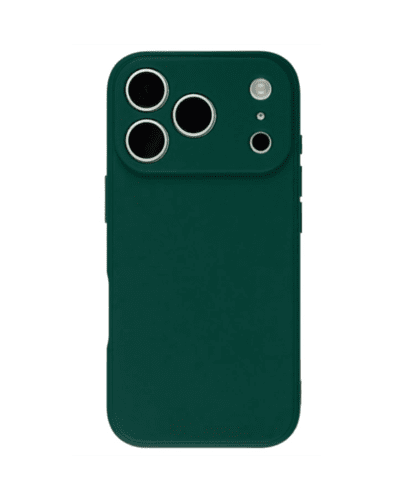 Silikonový kryt na iPhone 17 Pro Tmavě zelená
