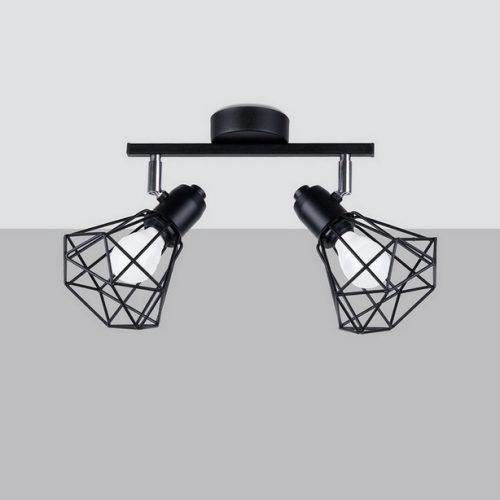 Stropní svítidlo SOLLUX ARTEMIS 2 černé E14 2x40W bez žárovky SL.1106 - Obrázek 2