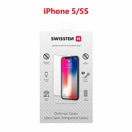 TEMPERED GLASS SWISSTEN FOR APPLE IPHONE 5/5S RE 2