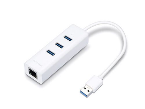 TP-Link UE330 USB 3.0 3-portový USB hub & gigabitový ethernet adaptér UE330