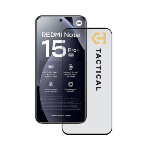 Tactical Glass Shield 5D sklo pro Xiaomi Redmi Note 15 Pro+ 5G/Poco M8 Pro Black 57983128523