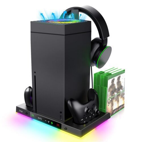 iPega XBX024S Multifunkční Nabíjecí RGB Stojan s Chlazením pro Xbox PG-XBX024S
