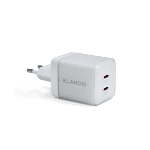 67W výkonná duální USB-C nabíječka ELARDO Everyday Charger GaN