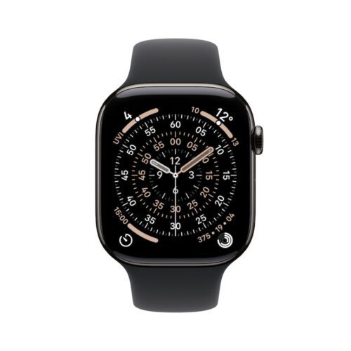 Apple Watch Series 11 GPS + Cellular 46mm břidlicově šedé titanové pouzdro s černým sportovním řemínkem - M/L - Obrázek 2