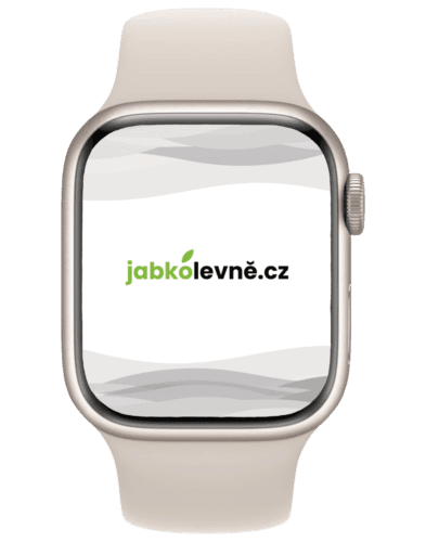 Apple Watch Series 7 41mm GPS (Stav B) Hvězdně bílý hliník s béžovým sportovním řemínkem