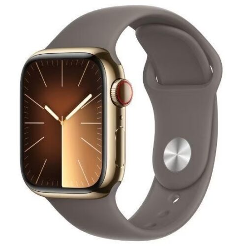 Apple Watch Series 9 GPS + Cellular 41mm (Zánovní) Zlatá ocel + zlatý řemínek MNK43CS/A - Obrázek 2
