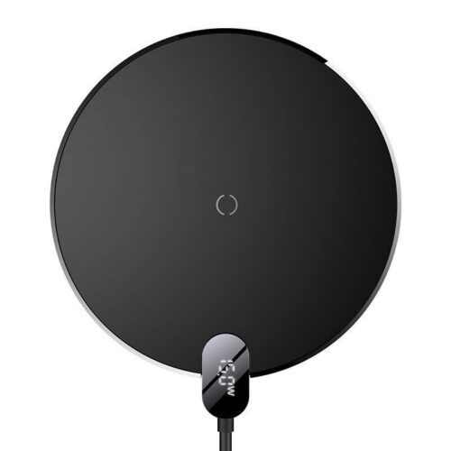 Baseus Digital LED Displej Gen 2 Bezdrátová Nabíječka 15W Black CCED000001 - Obrázek 4