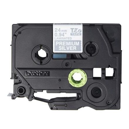 Brother - TZe-PR955 exklusivní stříbrná / bílá (24mm) TZEPR955