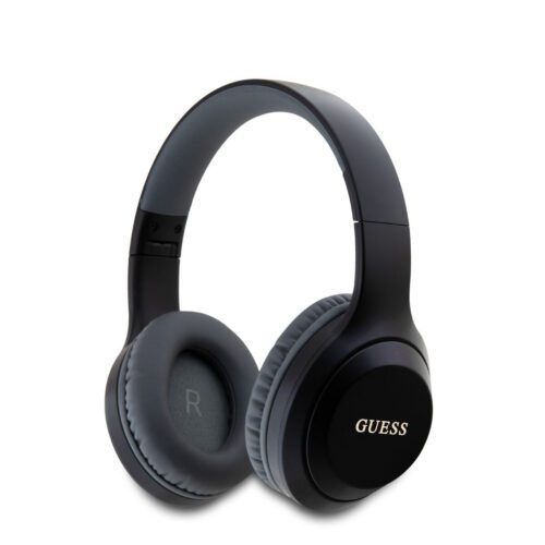 Guess Classic Silver Logo Bezdrátová Sluchátka Black GUBHV21SFGSK