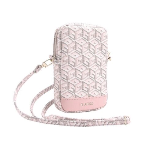 Guess PU G Cube Taška na Telefon se Zipem Pink GUWBZPGCSPGP