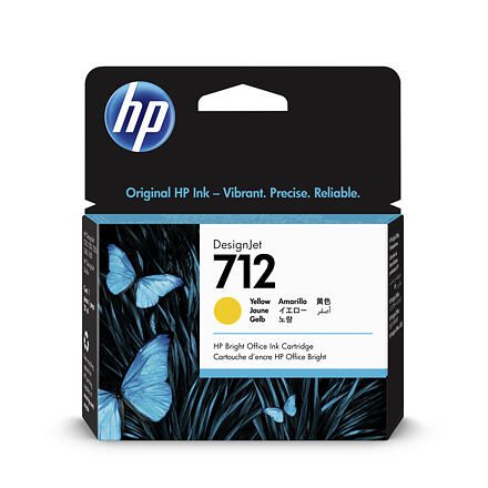 HP 712 Inkoustová náplň žlutá (29ml)