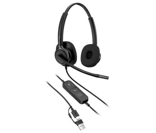 HP Poly Mission 425 Stereo USB Wired Headset Classic (C01B3AA#AC3)